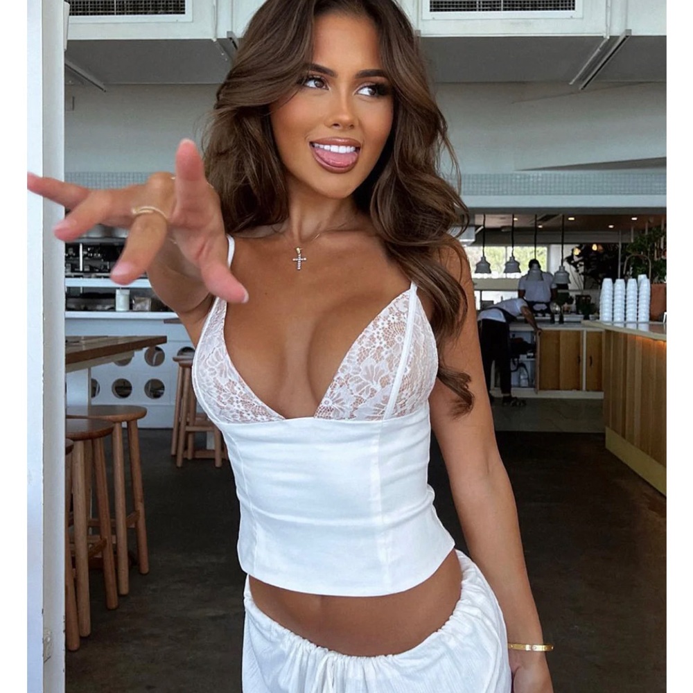 White Laced Bustier